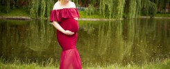 Sesja ciążowa w sukni